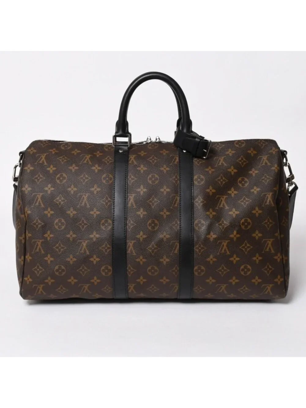 Louis Vuitton Boston Bag Keepall Bandouliere 45 Monogram Brown Gold